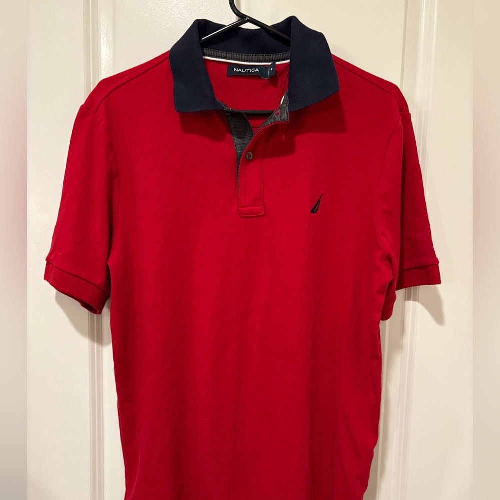 Nautica Mens Red Polo shirt NWOT